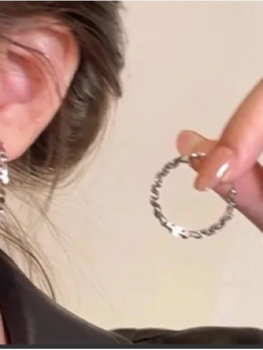 Twisted 925 Sterling Silver Hoop Earrings — Polished Rope Design